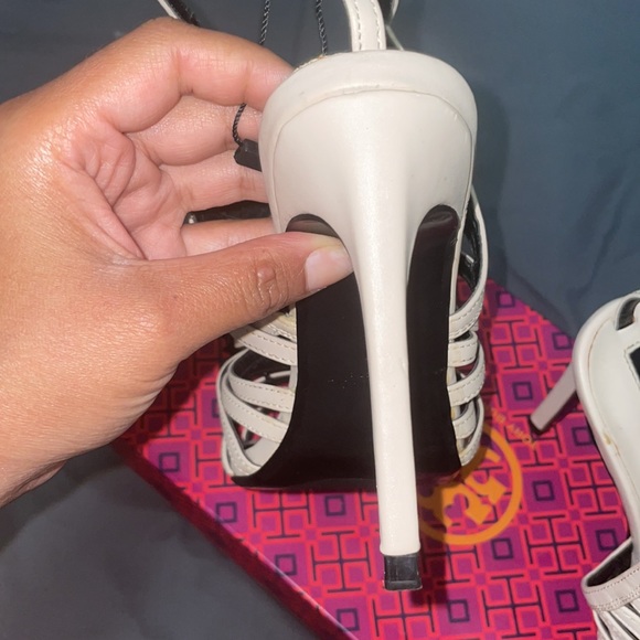 Zara Pink Black Bead and Crystal Strappy High Heel Sandals - Picture 14 of 17